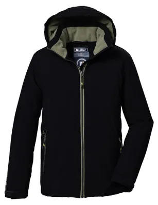 Obrázok produktu pre killtec, funkčná bunda/outdoorová bunda pre chlapcov s kapucňou, model KOW 369 BYS JCKT, čierna