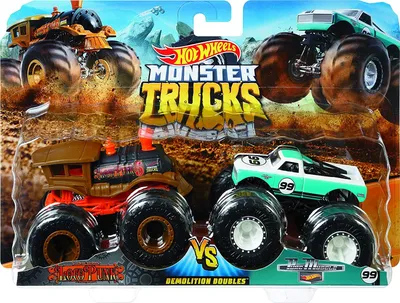 Productafbeelding van Hot Wheels - Monster Truck Double Demolition 2-Pack - Small Cars - Ages 3+ FYJ64