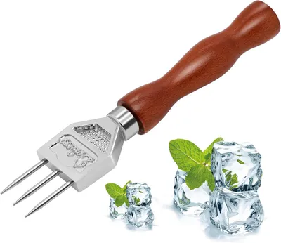 Imagen del producto de Picador de hielo con 3 puntas de acero, de 18 cm, para la cocina