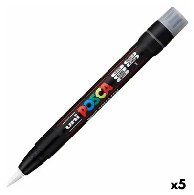 Image de POSCA - peinture pinceau POSCA PCF350 1-10mm Blanc | 1 pièce | 5 pièces