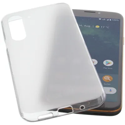Produktbild von foto-kontor Hülle kompatibel mit Doro 8080 Tasche Gummi TPU Schutz Handytasche transparent