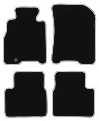 Image de Tapis de sol en moquette pour Mazda Xedos 9 1993-2001 (berline) – jeu 4 pièces, noir/argent, sur mesure – Wielganizator CARLUX