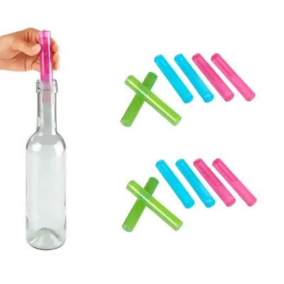 Produktbild von 12er Set Kühlakku Stab 12 x 2 cm Wiederverwendbar Eis Sticks Eisstäbe Eissticks Eiswürfel Stabform