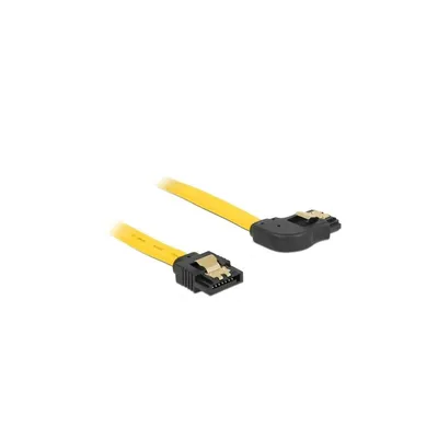 Produktbild von SATA 3 Gb/s Kabel gerade auf rechts gewinkelt 30 cm gelb