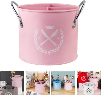 Produktbild von Praktischer Küchenorganizer für Essstäbchen aus Kunststoff in Mädchenpink