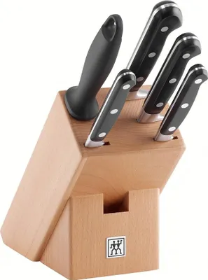 Imagen del producto de Silecomplaza, juego de cuchillos de cocina profesional, 6 piezas, acero inoxidable, color plateado/, 38 x 28 x 28 cm, paquete de 6 unidades