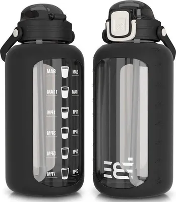 Immagine prodotto di Bottiglia in vetro da 22 l, nera, senza BPA, in borosilicato