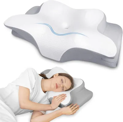 Produktbild von Nackenkissen 62x41x11/13 cm, Memory Foam, 3D Kühlung, für Schlafzimmer