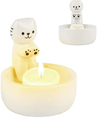 Produktbild von Keramische Katzenkandelaar für Wohnzimmer