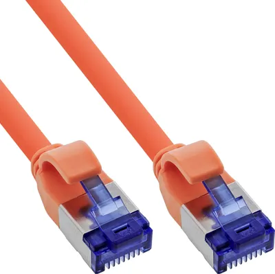 Produktbild von InLine 74955O, 0,5 m, Cat6a, S/FTP (S-STP), RJ-45, RJ-45, Orange