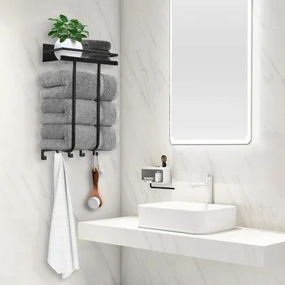 Produktbild von Metallene Handtuchhalter für Bad und Küche