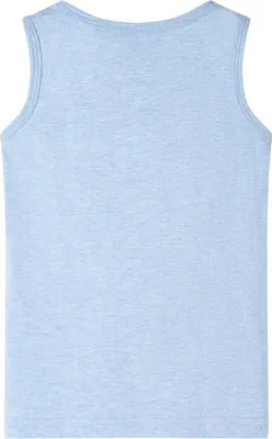 Immagine prodotto di vidaXL Canotta per bambini blu chiaro melange 128