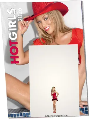 Produktbild von Kalender 2026 Pin up Hot Girls Erotikkalender in DIN A4 Mappe Red Dessous Girl