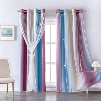 Produktbild von OKWISH 2 Stück Vorhang blickdichte Gardine Weiß Ösen 132 x 160cm Schal Thermo Verdunkelungsvorhänge Sonnenschutz Kälteisolierung Verdunkelungsgardinen
