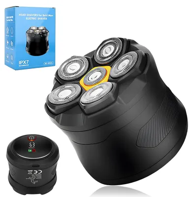 Produktbild von Glatzen Rasierer Herren 6D Flexibler Glatzenrasierer IPX7 Wasserdicht Kopfrasierer Glatze Nass und Trocken Glatzen Rasierer Kopfrasierer mit Magnetische