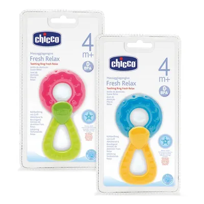 Produktbild von Chicco 00071520600000 Fresh Relax RING 4M+ Kunststoff-Beißring