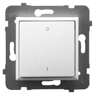 Obrázok produktu pre Ospel ŁP-11U/m/00, Biela, IP20, 250 V, 10 A, 71 mm, 40 mm