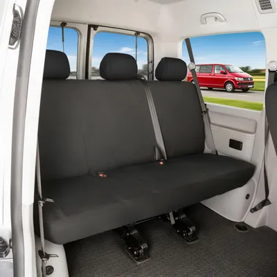 Produktbild von Walser Sitzbezüge für VW T5 3er Bank aus strapazierfähigem Polyester passend ab BJ 04/2003 - 06/2015, 10459