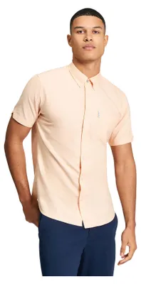 Productafbeelding van Ben Sherman - Herenhemd, Oxford-stijl, korte mouwen, model BK126 (maat L) (oranje)