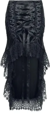 Produktbild von Sinister Gothic Mittellanger Rock Damen Gothic Skirt schwarz S