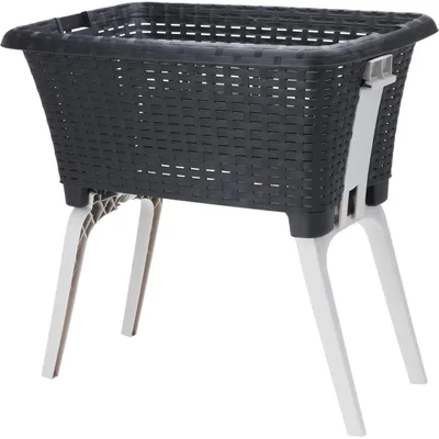 Image de Panier à linge sur pieds 60 x 40 x 60 cm