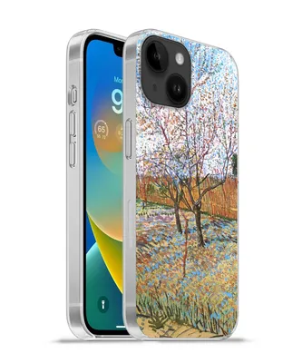 Produktbild von MuchoWow® Handyhülle Schutzhülle Hülle für Apple iPhone 14 - Softcase Blühender Pfirsichbaum - Vincent van Gogh Silikon Softcase Handy Hülle - Mobiltelefonhülle