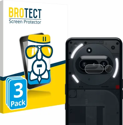 Produktbild von 3x BROTECT Schutzglas für Nothing Phone (3a) (NUR Kameraschutz) Schutzfolie Panzer Folie Glas Display Schutz klar