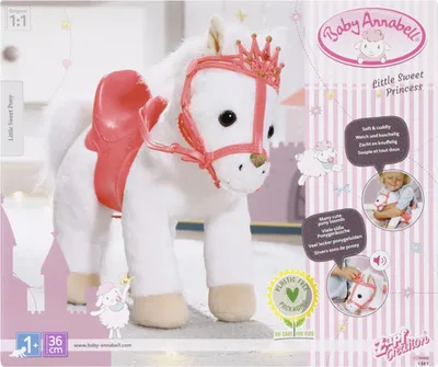 Obrázok produktu pre Baby Annabell Little Sweet Pony, Bábika zvieratko, 1 rok / roky, Vyžadované batérie, Podporuje zvukové efekty, 710 g