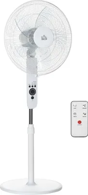 Produktbild von HOMCOM Standventilator Ventilator Fernbedienung Verstellbarer Neigungswinkel