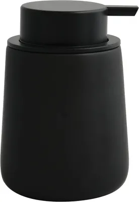 Obrázek produktu pro Keramický dávkovač tekutého mýdla Maonie, objem 300 ml, matná černá barva