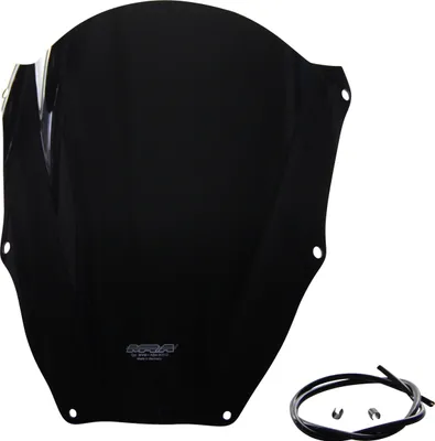 Immagine prodotto di Parabrezza nero MRA, omologato (ABE), altezza 400 mm, compatibile con Yamaha YZF 600