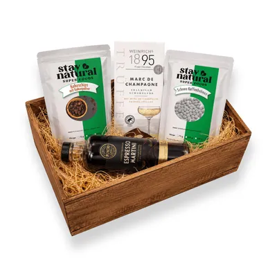 Produktbild von Stay Natural Feinkost Sommerpaket Geschenkset (Sommerbox "Espresso Martini")