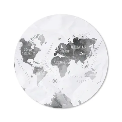 Produktbild von MuchoWow® Mauspad Mousepad Weltkarten - Ölgemälde - Abstrakt 40x40 cm - Mousepads - Maus Mat - Pad - Mausunterlage - Schreibtisch Accessoires