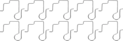Image de 50Pcs Crochet de gouttière pour lumière de Noël en acier inoxydable Fixation sécurisée Crochet de gouttière pour lumière de Noël pour l'intérieur et l'extérieur