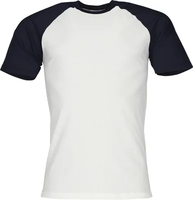 Produktbild von Fruit of the Loom Valueweight Short Sleeve Baseball T Farbe: weiß/deep navy Größe: 2XL