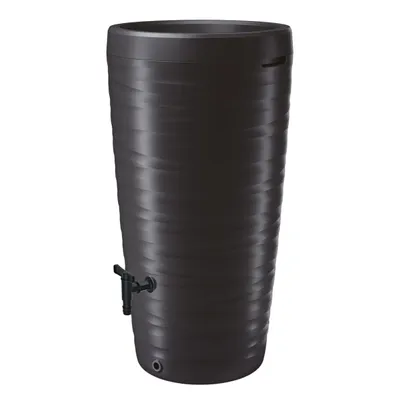 Produktbild von Regentonne MAZE 240 Liter mit Hahn und Pflanzschale - anthrazit
