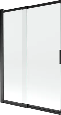 Produktbild von Mexen Fox Duschwand 2-flügelig verschiebbar 120 x 150 cm, transparent, schwarz - 891-120-002-70-00