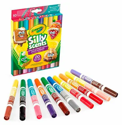 Image de Crayola - Sillylasscents 10x plaques doubles