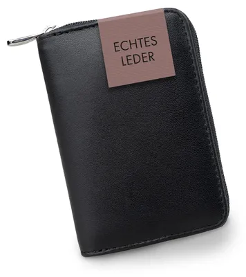 Produktbild von Geldbörse Damen klein – Mini Portemonnaie mit Reißverschluss & Kartenfach