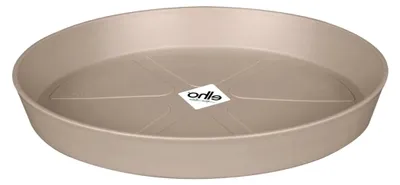 Produktbild von Runder Untersetzer Loft Urban 24 - Untersetzer für den Außenbereich - Ø 24,4 x H 3,4 cm - Pilzbeige