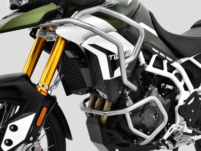 Zdjęcie produktu dla Zestaw zderzaków ZIEGER kompatybilny z Triumph Tiger 900 srebrny