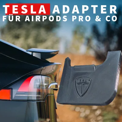 Produktbild von Tesla Model 3 Model Y Wireless Charger Adapter für Airpods Pro und andere Kopfhörer Ladeschale Halterung Ladevorrichtung Kabelloses Aufladen