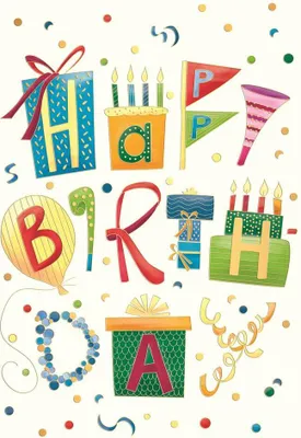 Produktbild von Geburtstag`s Art - Glückwunschkarte im Format 11,5 x 17