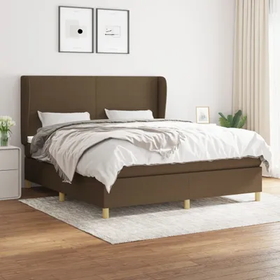 Produktbild von Maison Exclusive - Boxspringbett mit Matratze Dunkelbraun 180x200 cm Stoff