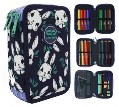 Produktbild von COOLPACK JUMPER 3 gefülltes Federmäppchen Federmappe Schülermäppchen Federtasche Bunnyland