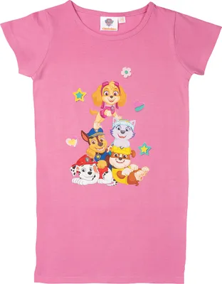 Produktbild von Paw Patrol T-Shirt für Mädchen Oberteil Bigshirt kurzärmlig Pink 98-104
