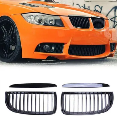 Productafbeelding van Auto Grille - Radiatorrooster Set - Autostyling Verbeteren - Slagvast Polystyreen - L 32 cm x B 145 cm - Zwart