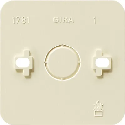 Productafbeelding van GIRA 008113 Montageplaat, 1-voudig, crèmekleurig