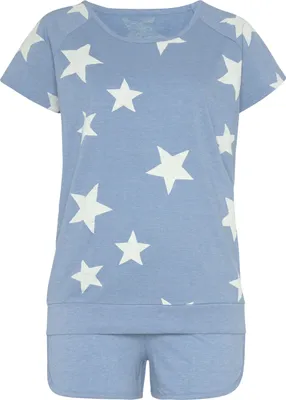 Produktbild von Vivance Dreams Shorty 4 -teilig hellblau-marine- Sterne Größe 56/58
