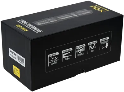 Produktbild von Nitecore P10iX, Taschenlampe, Schwarz, Aluminium, Tasten, 2 m, 1 m